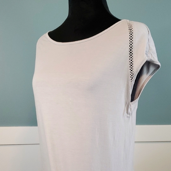 Banana Republic Light Dove Gray Top S - Picture 1 of 8